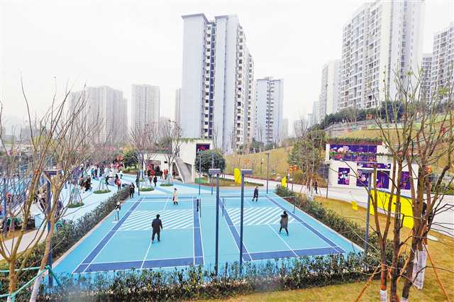 边角地建成社区文体公园 重庆首批10个社区体育文化公园对外开放